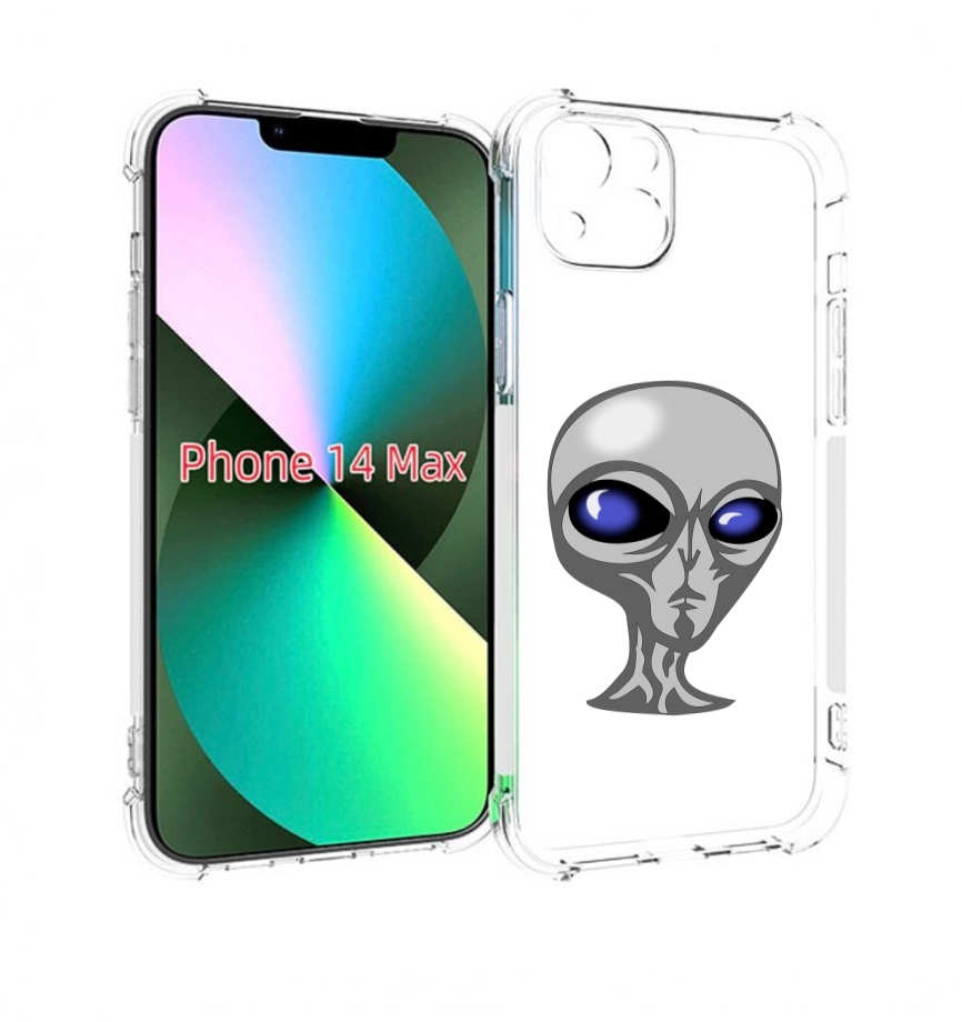 

Чехол MyPads инопланетянин для iPhone 14 Plus (6.7), Прозрачный, Tocco