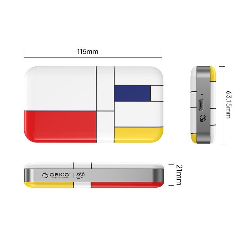 Внешний SSD диск Orico ORICO-MTQ-20G-1T-CO-BP 1 ТБ (ORICO-MTQ-20G-1T-CO-BP)