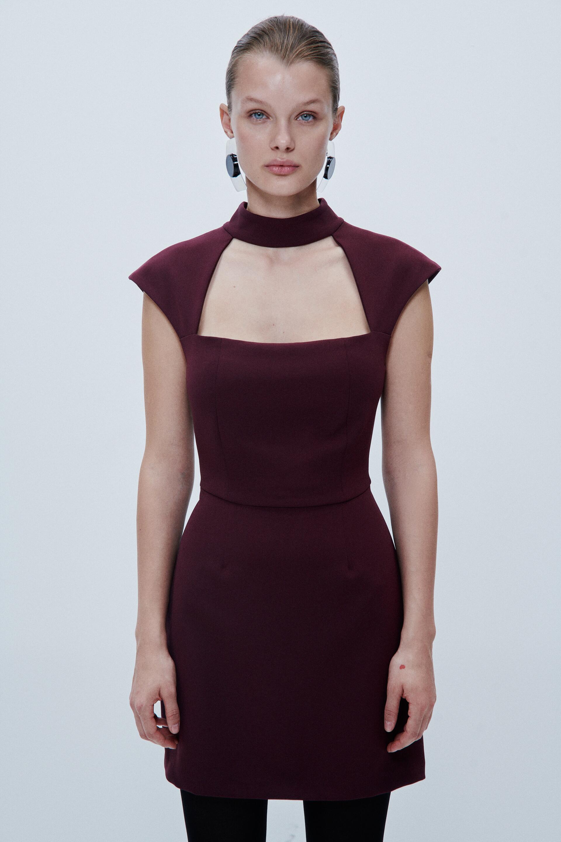 

Платье женское ZARA 08531568 фиолетовое L, 08531568