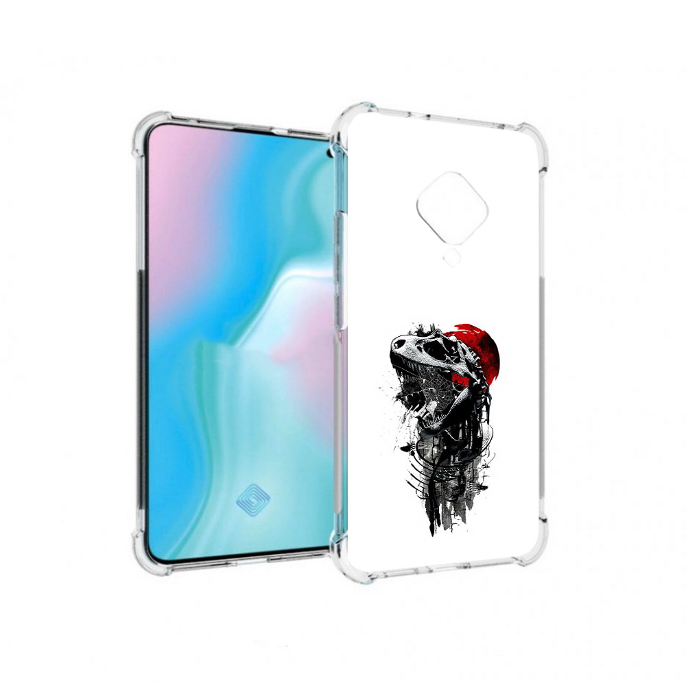 

Чехол MyPads Tocco для Vivo S5 вымерший динозавр (PT226962.406.284), Прозрачный, Tocco