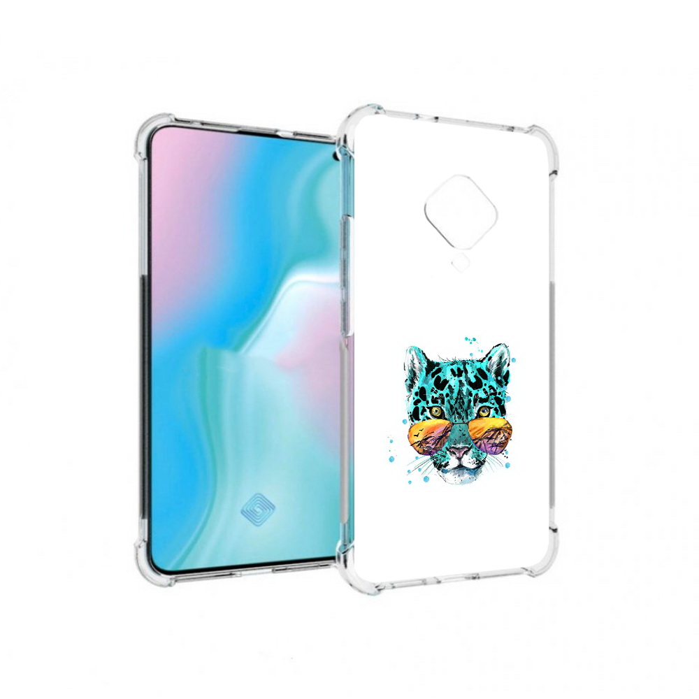 

Чехол MyPads Tocco для Vivo S5 голубой лео (PT226962.406.294), Прозрачный, Tocco