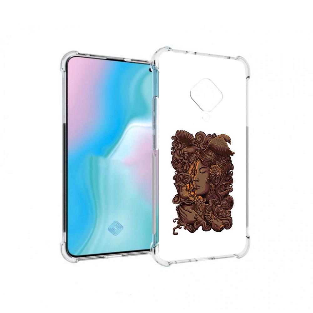 

Чехол MyPads Tocco для Vivo S5 девушка с длинными волосами абстракция (PT226962.406.312), Прозрачный, Tocco