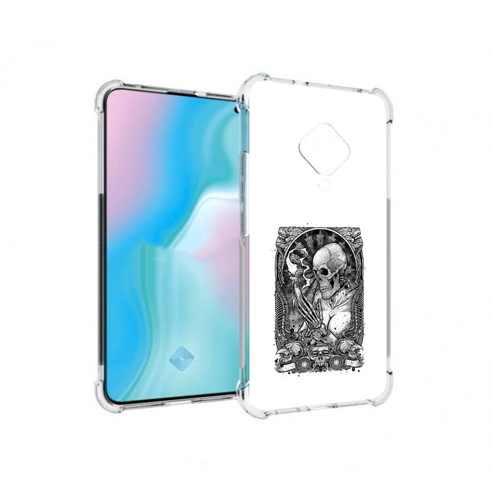 

Чехол MyPads Tocco для Vivo S5 девушка скелет (PT226962.406.316), Прозрачный, Tocco