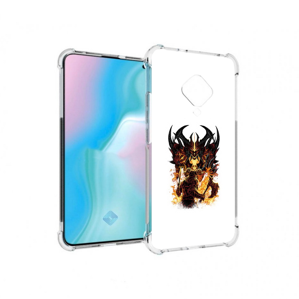 

Чехол MyPads Tocco для Vivo S5 демон shadow fiend (PT226962.406.318), Прозрачный, Tocco