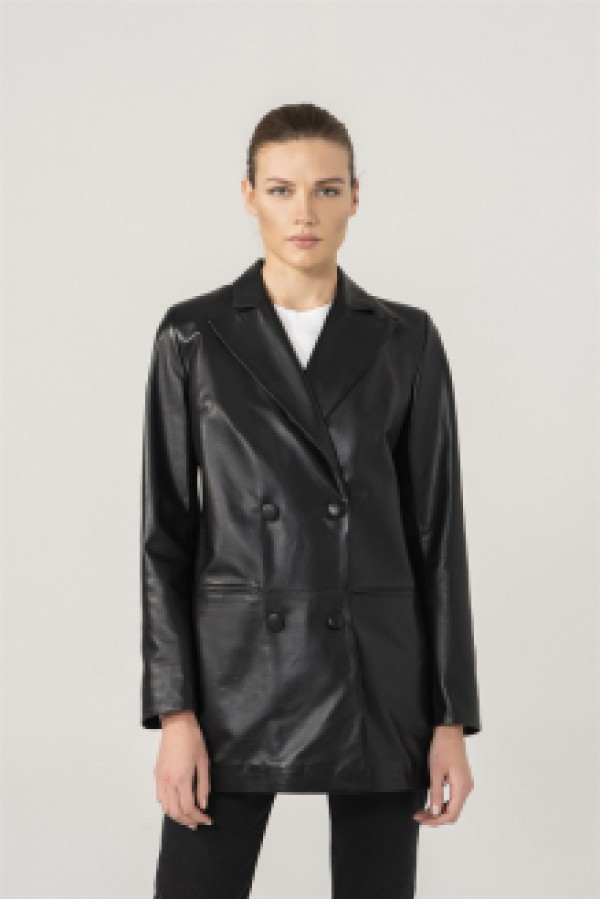

Кожаная куртка женская Black Noble 130 черная S (доставка из-за рубежа), Черный, 130