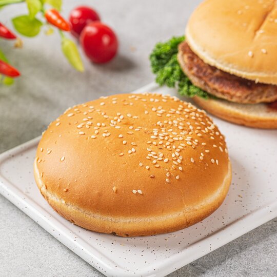 

Хлеб белый ВкусВилл Для гамбургера кунжут 85 г, Для гамбургера