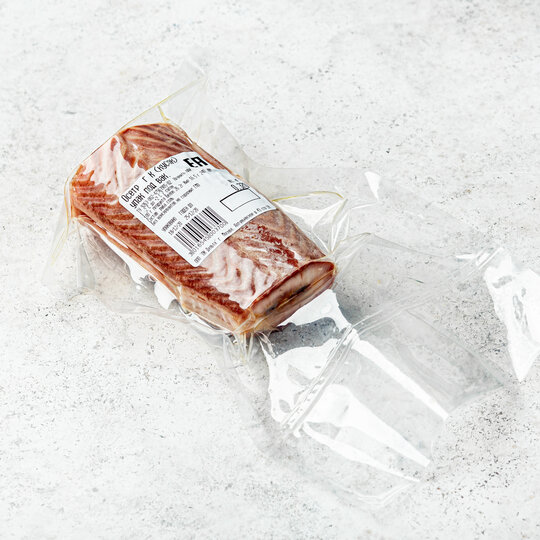 

Осетр ВкусВилл горячего копчения +-240 г