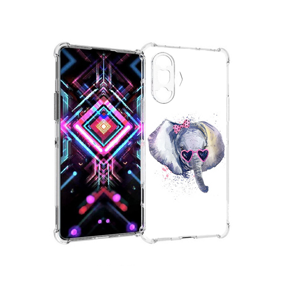 

Чехол MyPads Tocco для Xiaomi Poco F3 GT слоник в очках (PT172450.277.608), Прозрачный, Tocco