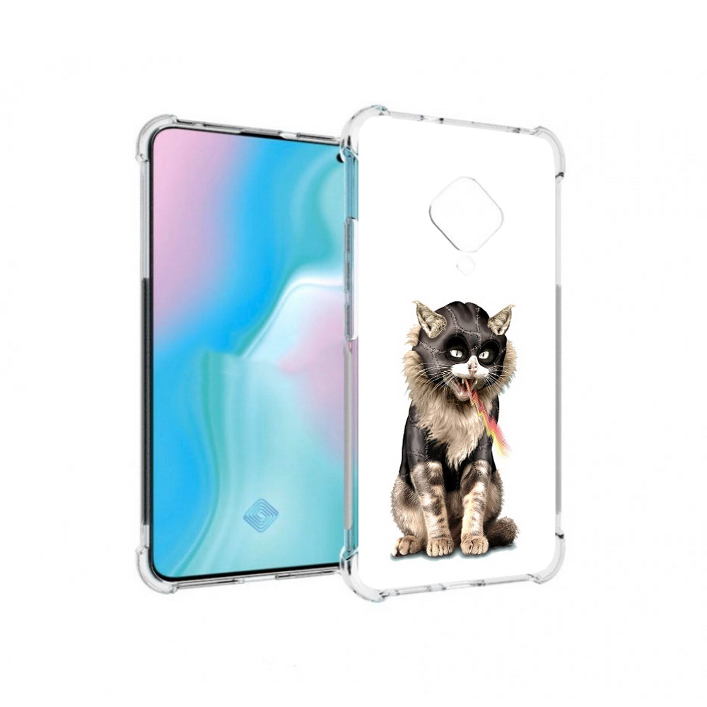 

Чехол MyPads Tocco для Vivo S5 дьяволский кот (PT226962.406.341), Прозрачный, Tocco