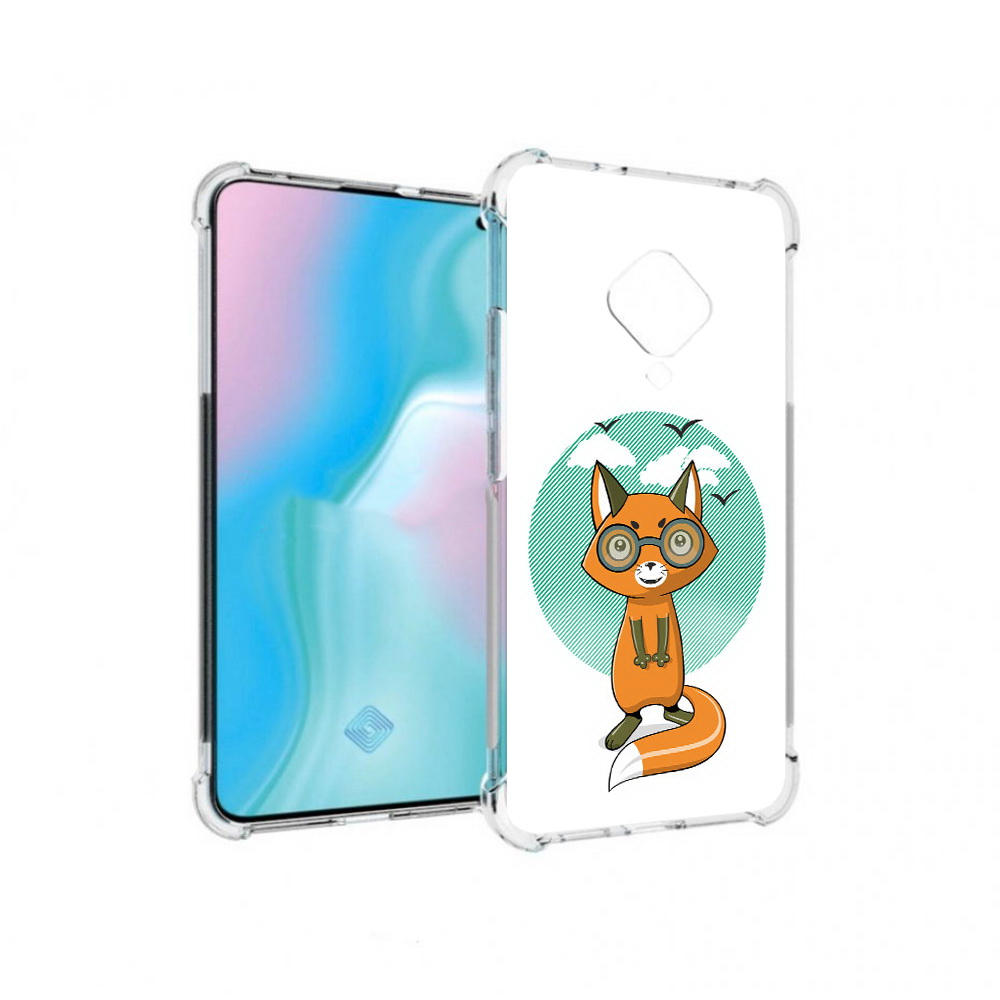 

Чехол MyPads Tocco для Vivo S5 задумчивая лиса (PT226962.406.348), Прозрачный, Tocco