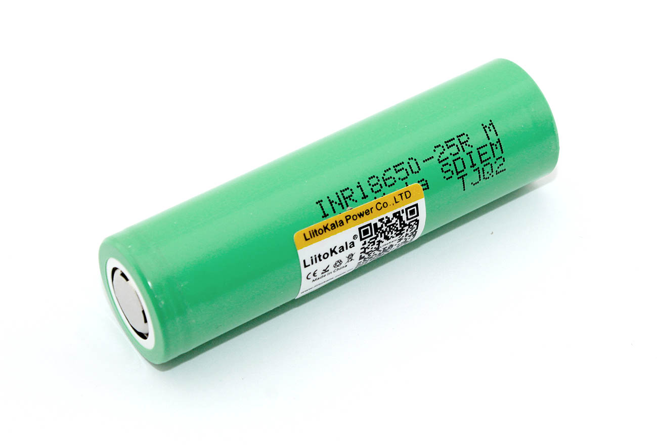 Аккумулятор LiitoKala Lii-25R типа 18650 Li-Ion 2500mAh, 3.7V