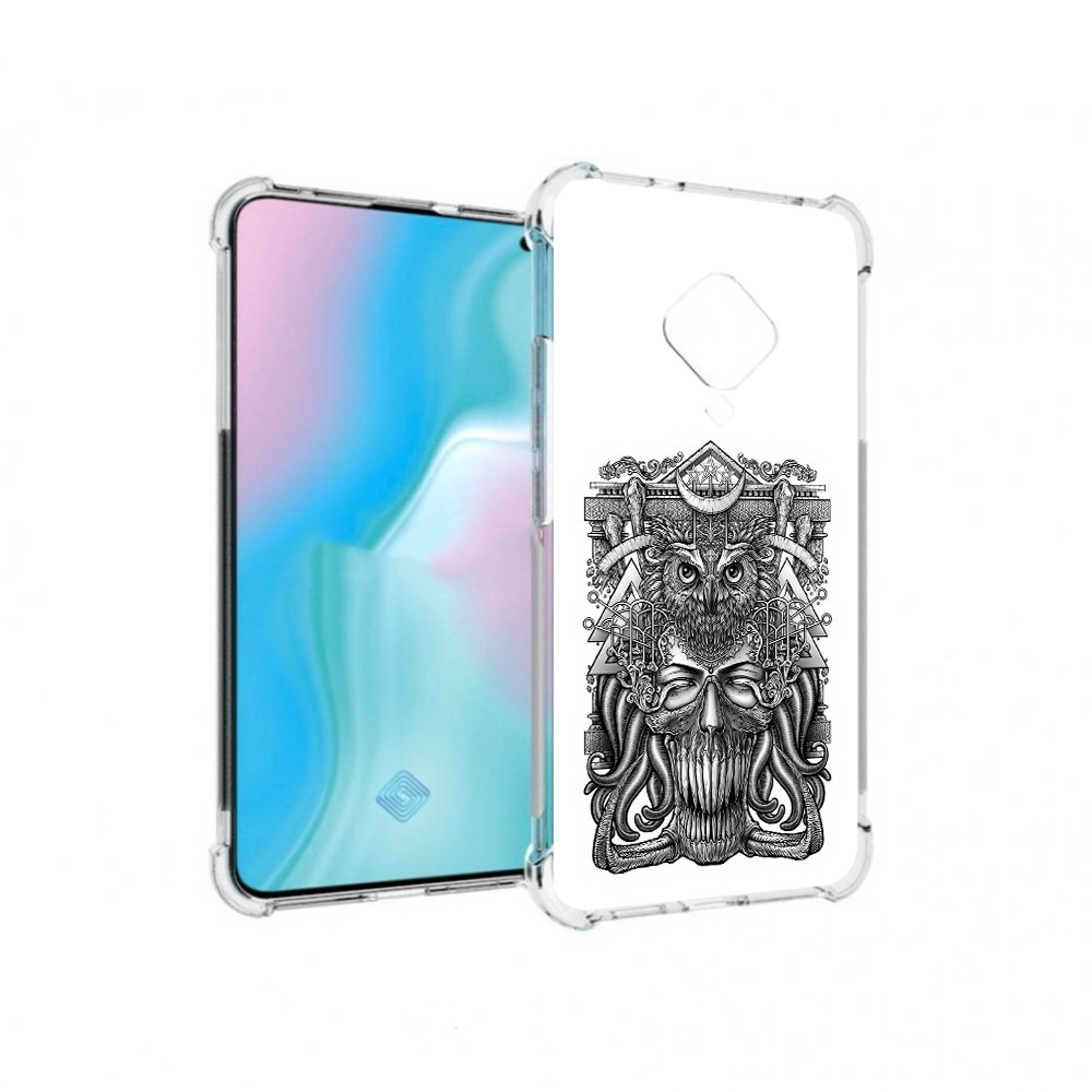 

Чехол MyPads Tocco для Vivo S5 зубастая сова (PT226962.406.369), Прозрачный, Tocco