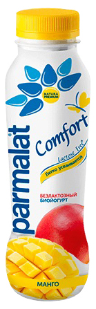 Биойогурт Parmalat Comfort питьевой безлактозный манго 290 г