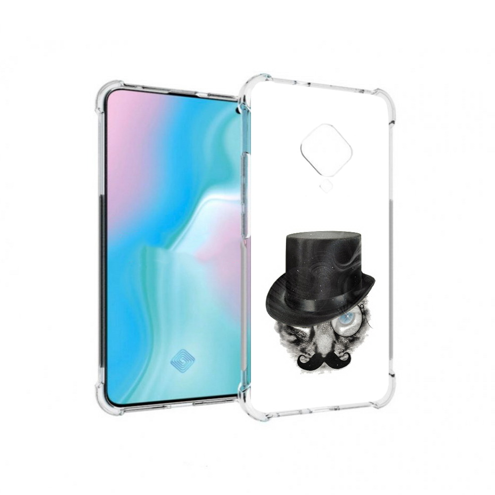 

Чехол MyPads Tocco для Vivo S5 интелегентный кот (PT226962.406.378), Прозрачный, Tocco