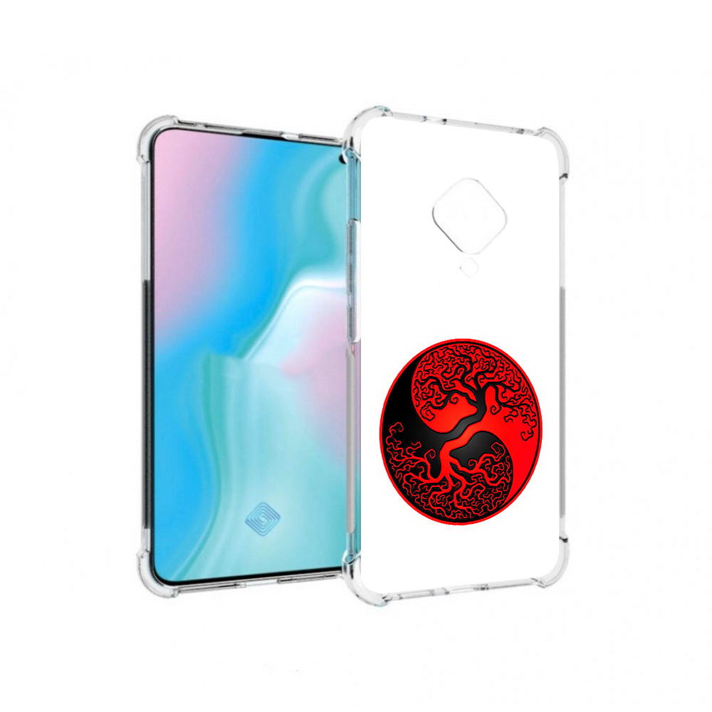 

Чехол MyPads Tocco для Vivo S5 инь янь дерево (PT226962.406.379), Прозрачный, Tocco