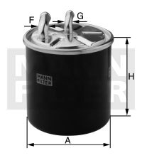 

Фильтр топливный MANN-FILTER WK820/22