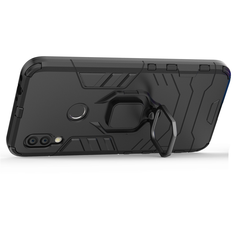 фото Противоударный чехол с кольцом panther case для xiaomi redmi 7 (черный) black panther