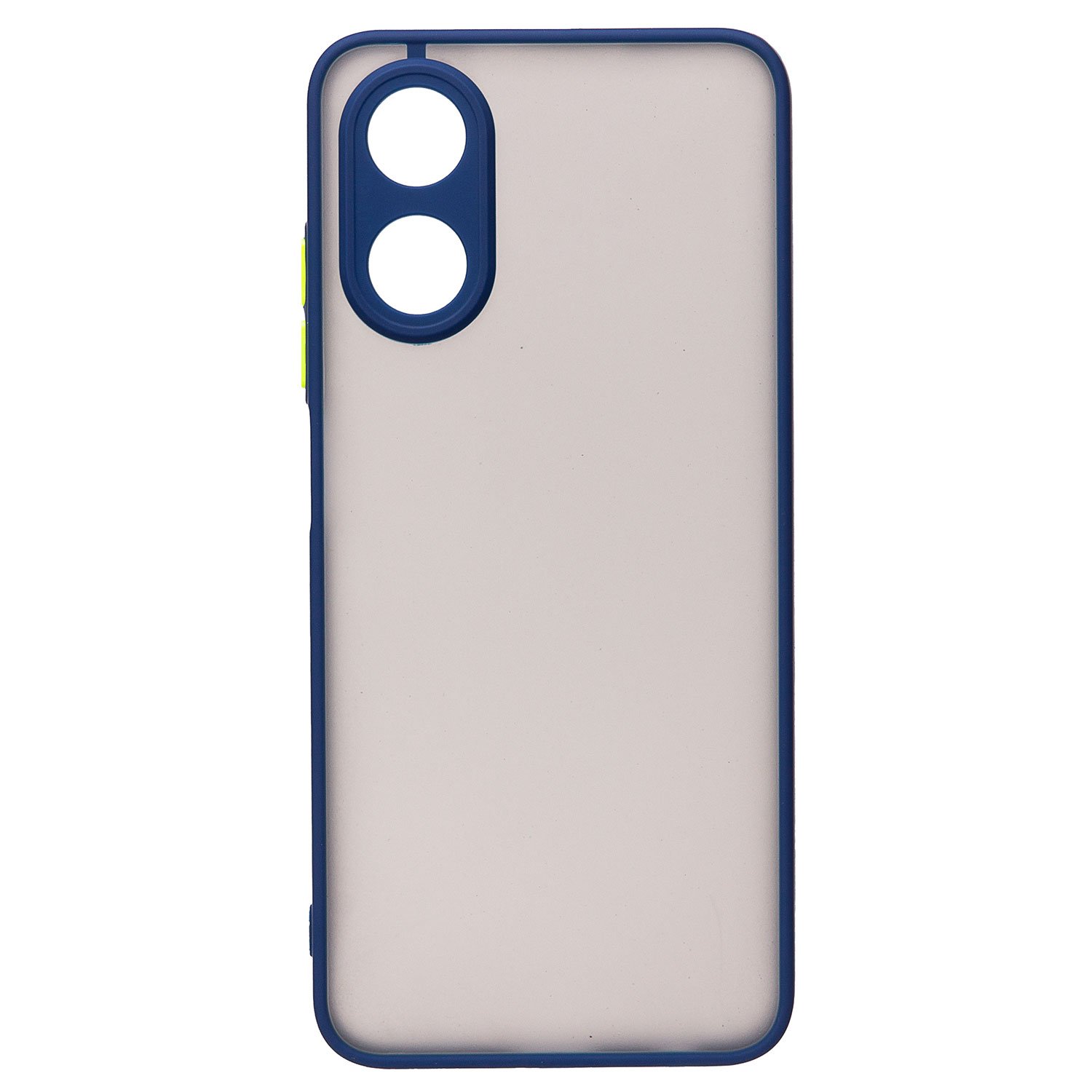 

Чехол для Oppo A17 (CPH2477), A17k (CPH2471) пластиковый с окантовкой синий