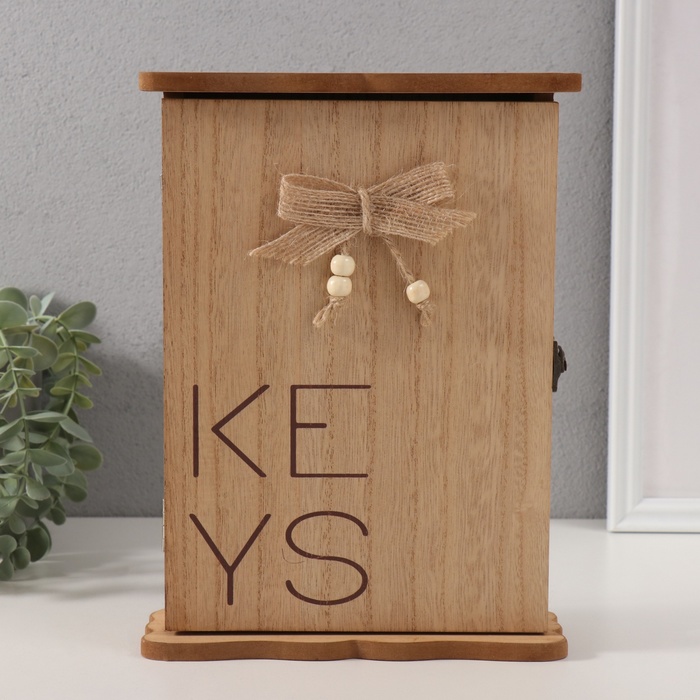 

Ключница дерево "KEYS с сердечком и бантом" 3х19х25,6 см
