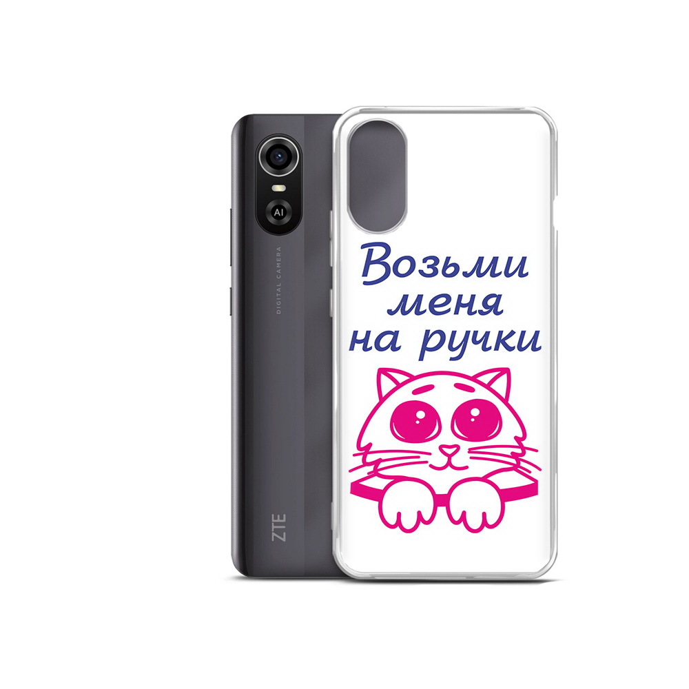

Чехол MyPads Tocco для ZTE Blade A31 Plus мяу (PT226943.475.491), Прозрачный, Tocco