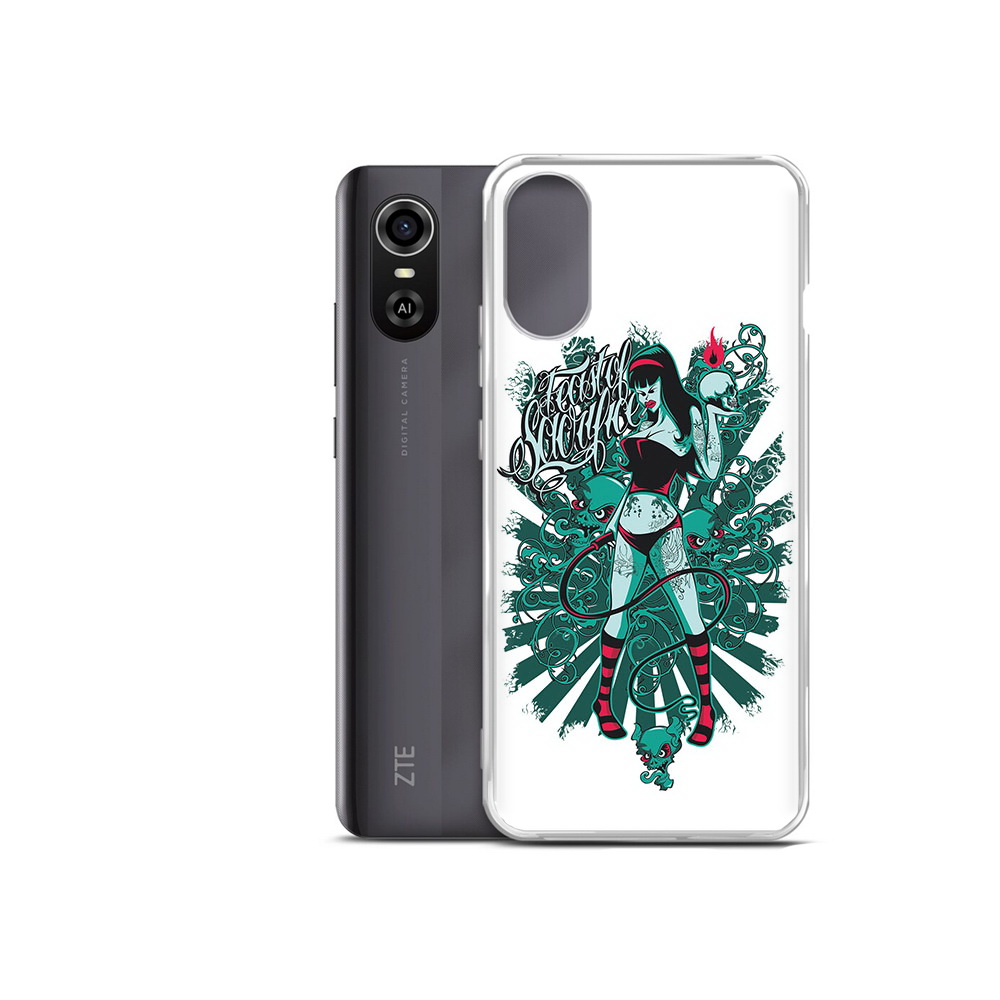 Чехол MyPads Tocco для ZTE Blade A31 Plus нарисованная девушка в татуировках