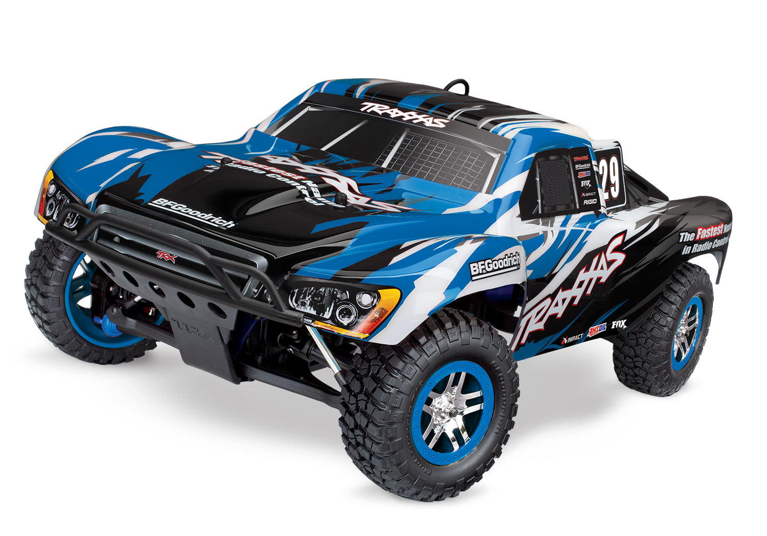 Шорт-корс трак TRAXXAS Slayer Pro с микро ДВС 4WD RTR масштаб 1:10 2.4G - TRA59076-3-BL