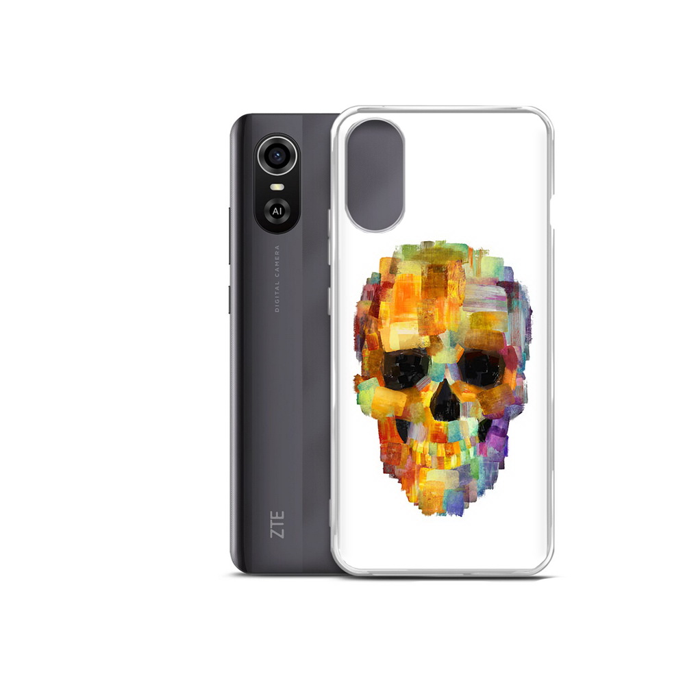 

Чехол MyPads Tocco для ZTE Blade A31 Plus нарисованный череп (PT226943.475.516), Прозрачный, Tocco