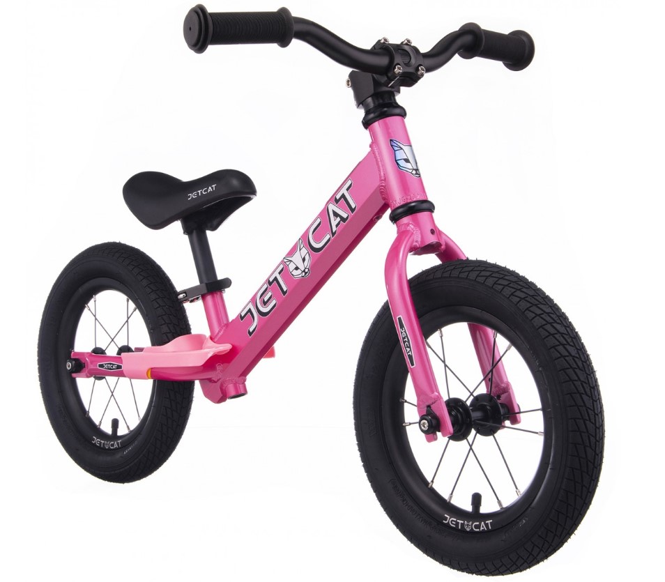 Детский беговел JETCAT 12 Sport V3 AIR PRO III Pink Pearl (Розовый) замок велосипедный abus numerino 5412c 85см трос 12 мм кодовый 4 х разрядный класс защиты 3 15 розовый 05 0020013