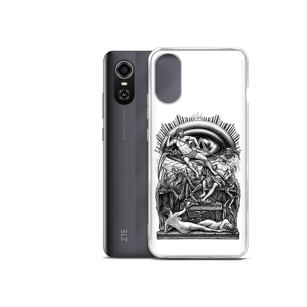 Чехол MyPads Tocco для ZTE Blade A31 Plus оракул черно белый (PT226943.475.528)