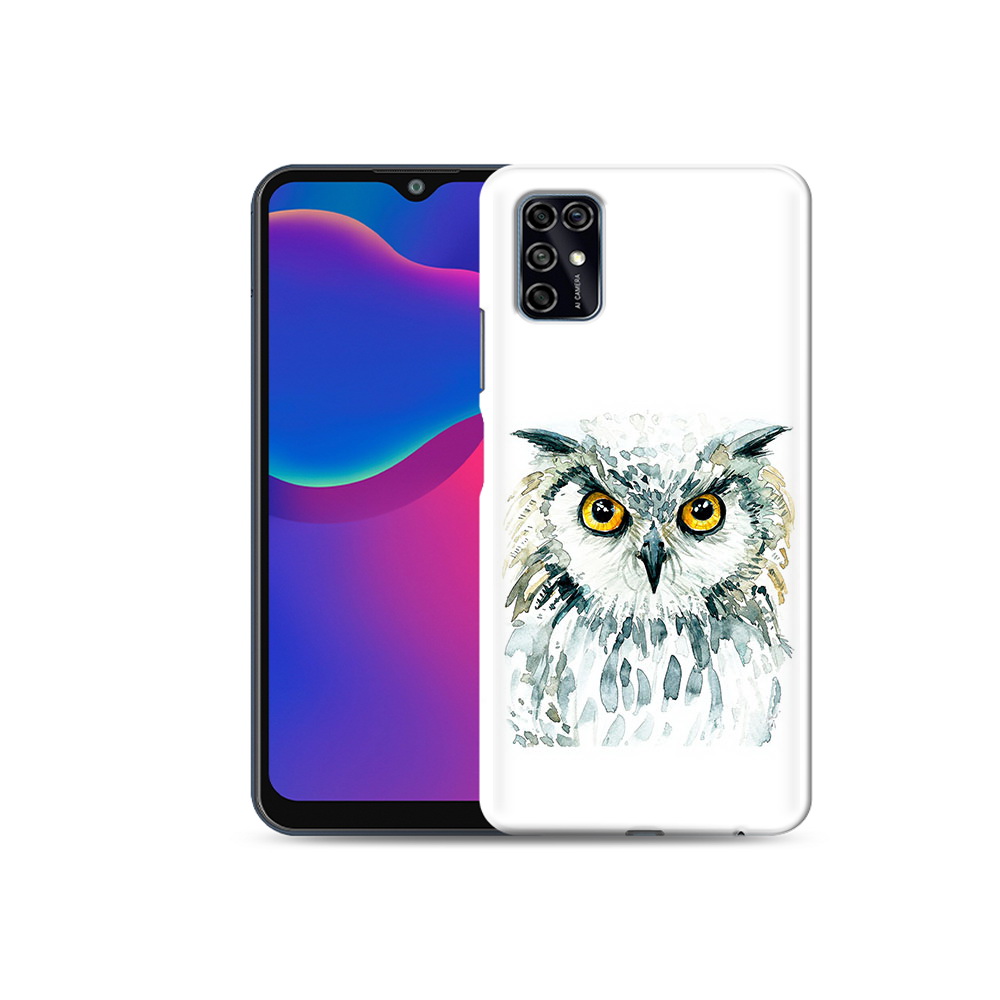 

Чехол MyPads Tocco для ZTE Blade V2020 Smart Серьезная сова (PT156449.459.156), Прозрачный, Tocco