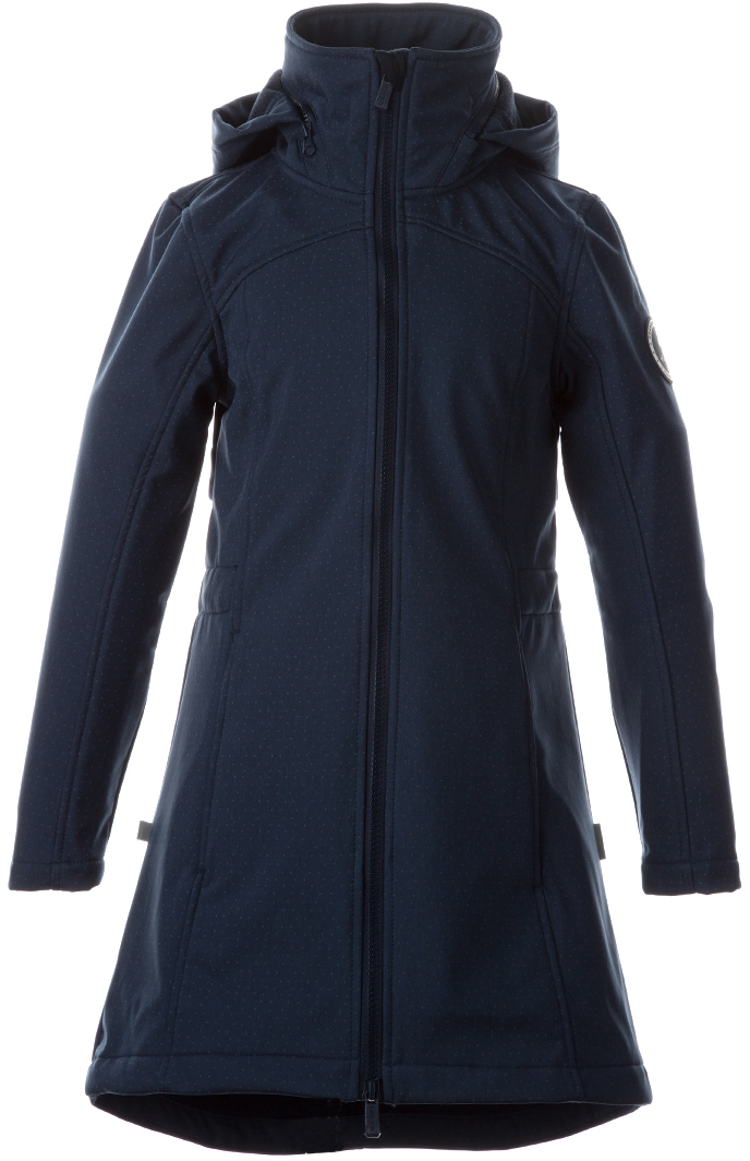 Пальто демисезонное Softshell Huppa Ava 10286, тёмно-синий р.152