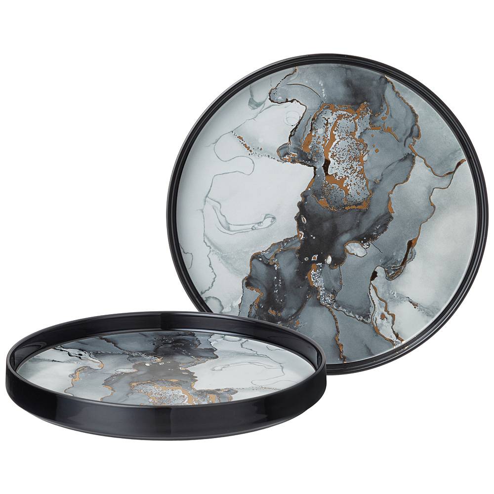 

Набор из 2 штук Тарелка обеденная Lefard Moon Art 25.5см черный фарфор 42-399_