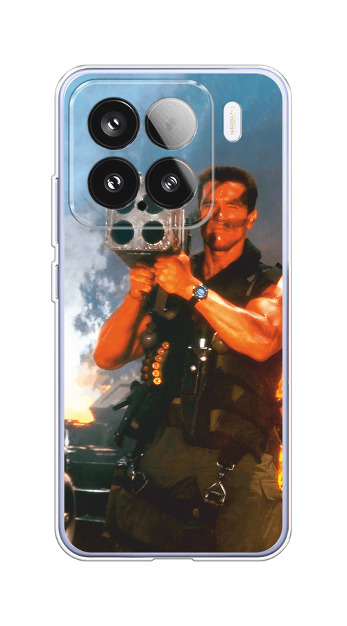 

Чехол на Xiaomi 15 Арнольд Шварцнеггер с базукой, Голубой;коричневый, 323650-1