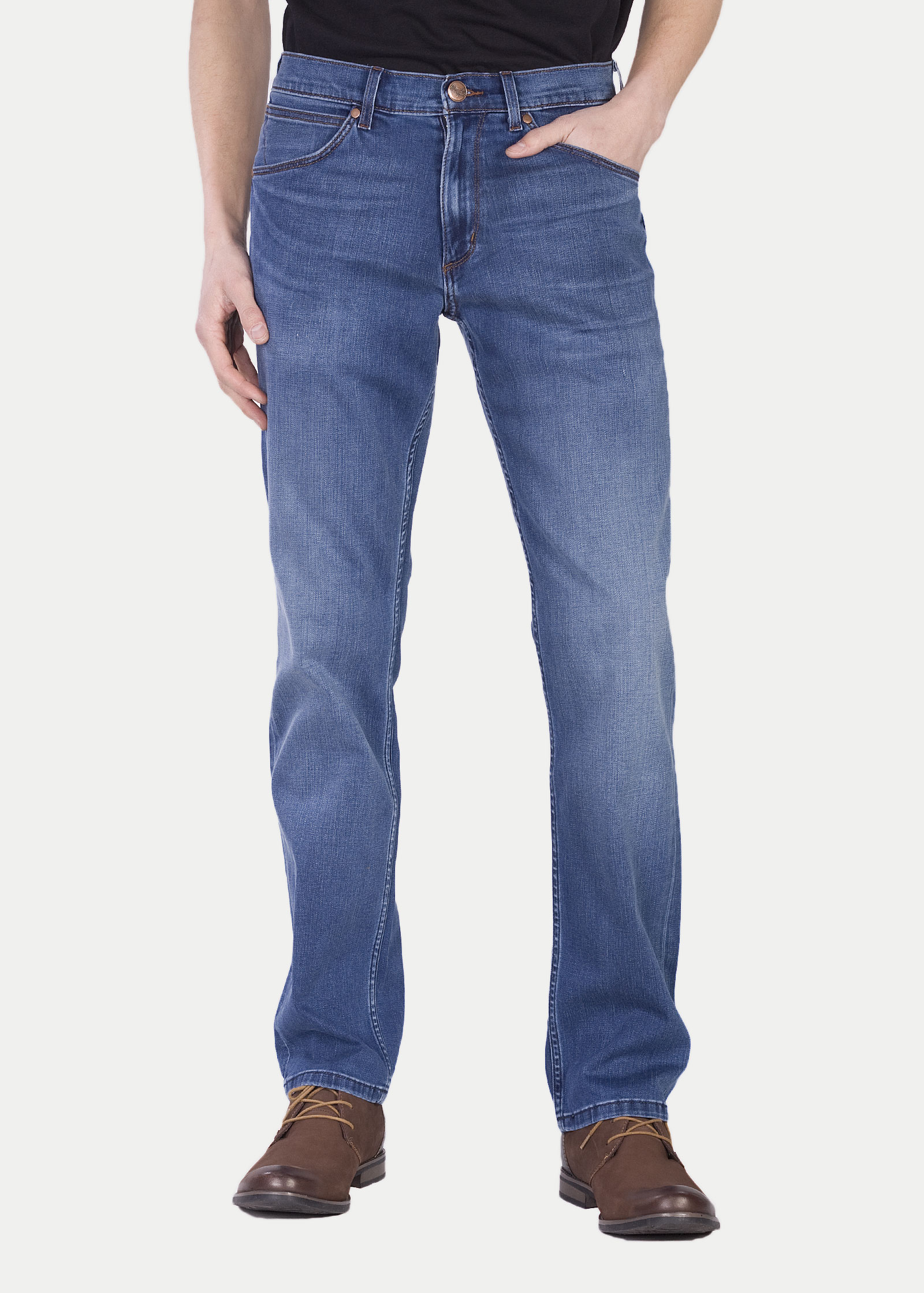 

Джинсы мужские Wrangler Men Greensboro Jeans синие 44/34, Men Greensboro Jeans