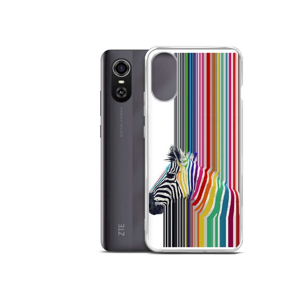 

Чехол MyPads Tocco для ZTE Blade A31 Plus радужная зебра (PT226943.475.565), Прозрачный, Tocco