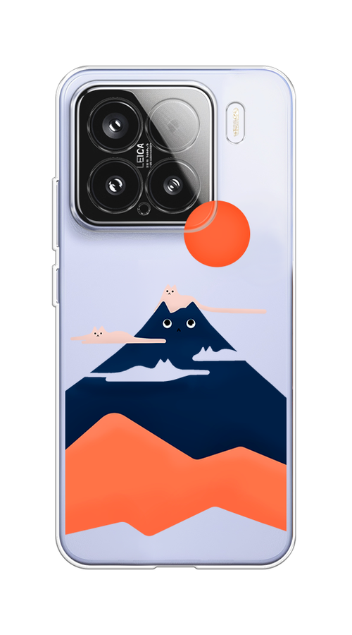 

Чехол на Xiaomi 15 Кот-гора, Черный;оранжевый, 323650-1