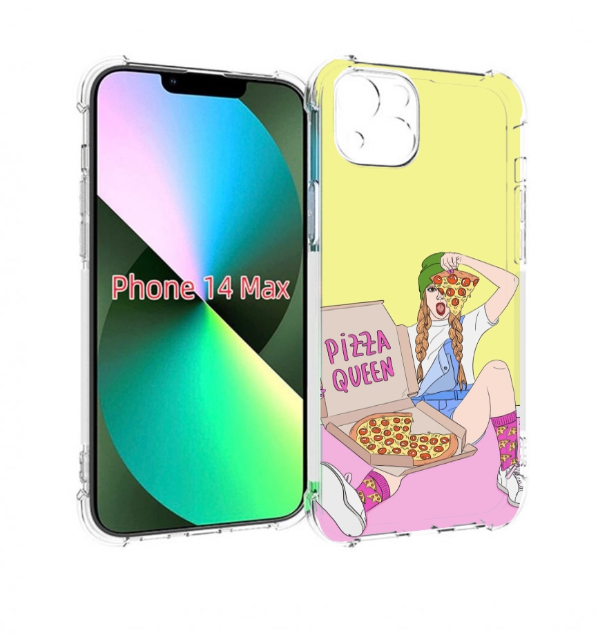 

Чехол MyPads королева-пиццы женский для iPhone 14 Plus (6.7), Прозрачный, Tocco