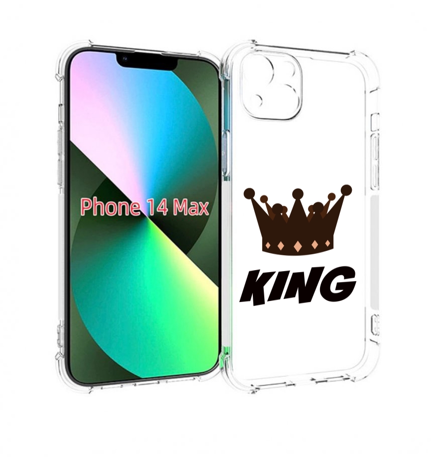 

Чехол MyPads корона-короля-черный для iPhone 14 Plus (6.7), Прозрачный, Tocco