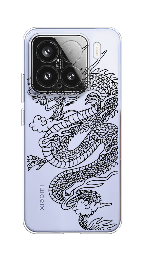 

Чехол на Xiaomi 15 Большой китайский дракон, Черный;серый, 323650-1