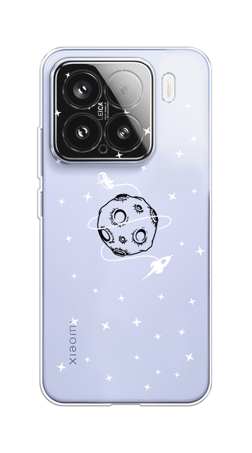 

Чехол на Xiaomi 15 Полет вокруг луны, Белый;серый;черный, 323650-1