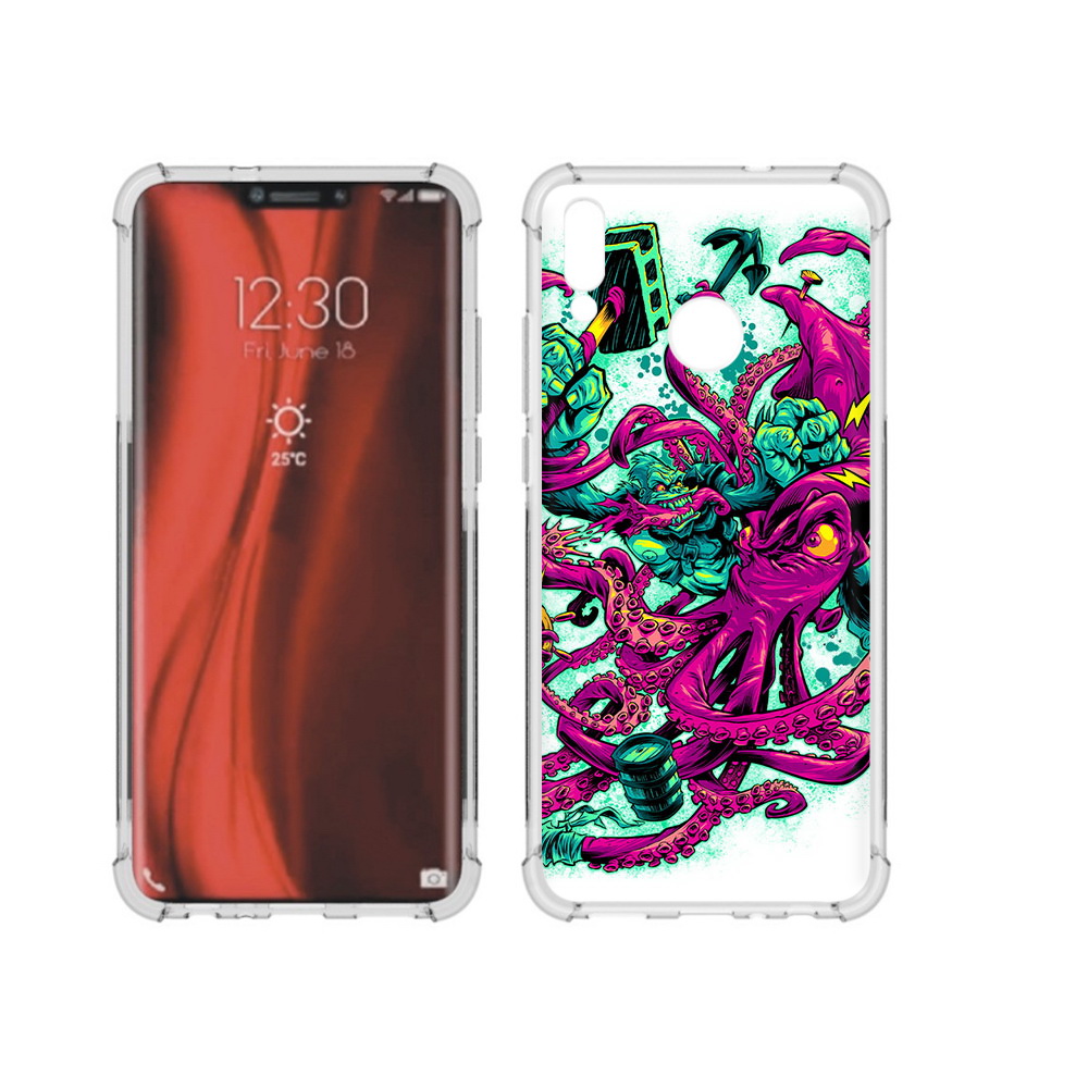 

Чехол MyPads Tocco для Honor 8X фиолетовый кракен (PT118984.69.657), Tocco