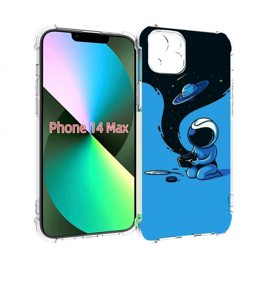 

Чехол MyPads космос из черной краски для iPhone 14 Plus (6.7), Прозрачный, Tocco