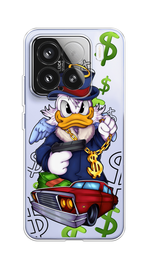 

Чехол на Xiaomi 15 Scrooge McDuck with a Gold Chain, Красный;синий;белый, 323650-1