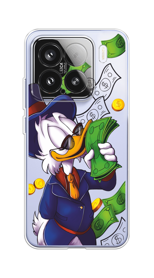 

Чехол на Xiaomi 15 Scrooge McDuck with Money, Синий;зеленый;белый, 323650-1