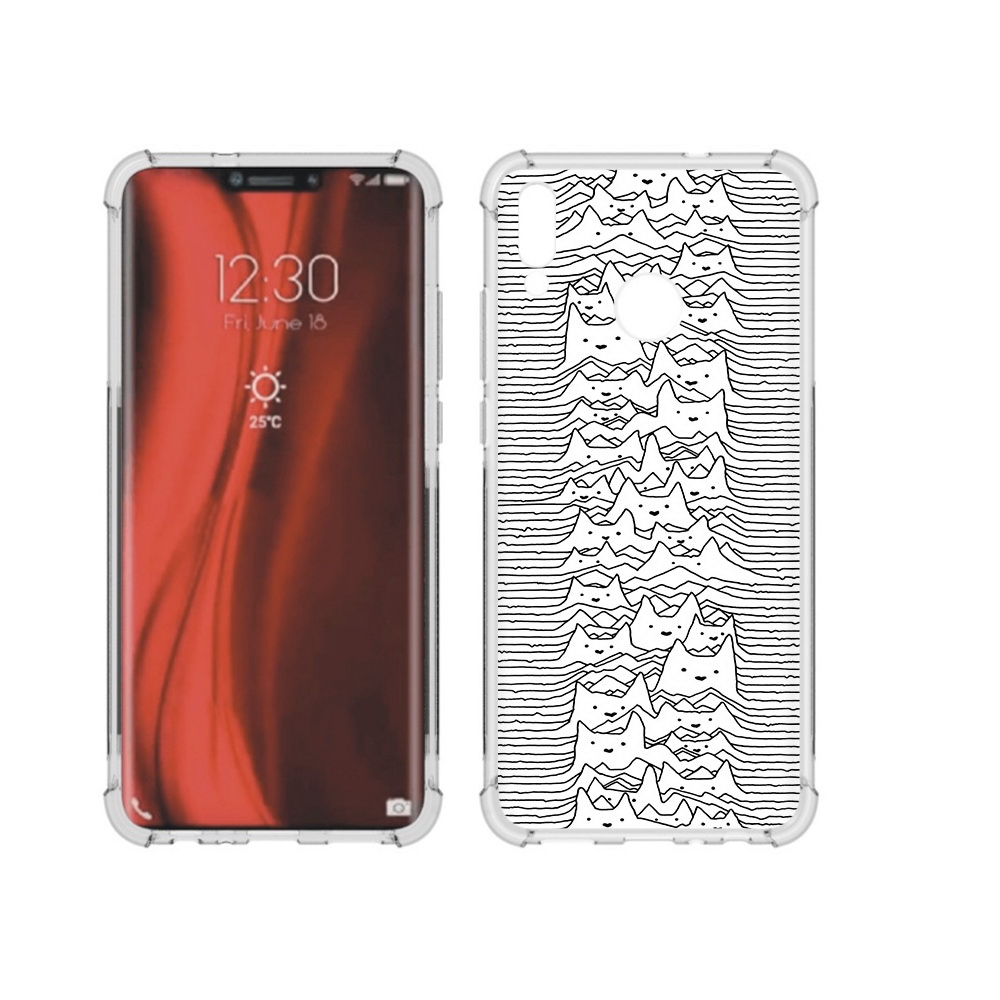 

Чехол MyPads Tocco для Honor 8X черно белые коты 3D (PT118984.69.682), Tocco