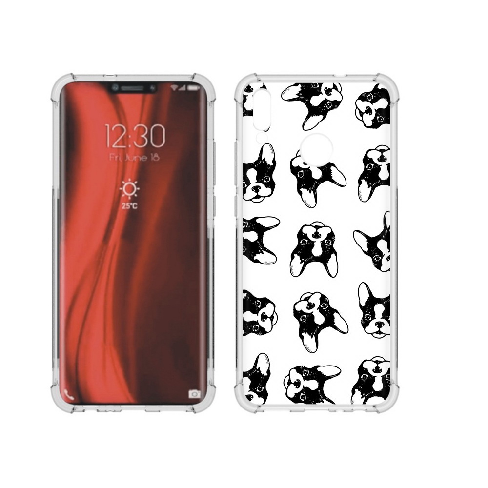 

Чехол MyPads Tocco для Honor 8X черно белые собачки (PT118984.69.683), Tocco