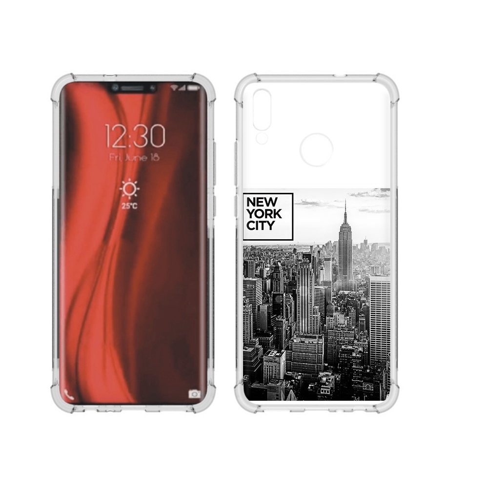 

Чехол MyPads Tocco для Honor 8X черно белый ньюерк (PT118984.69.686), Tocco