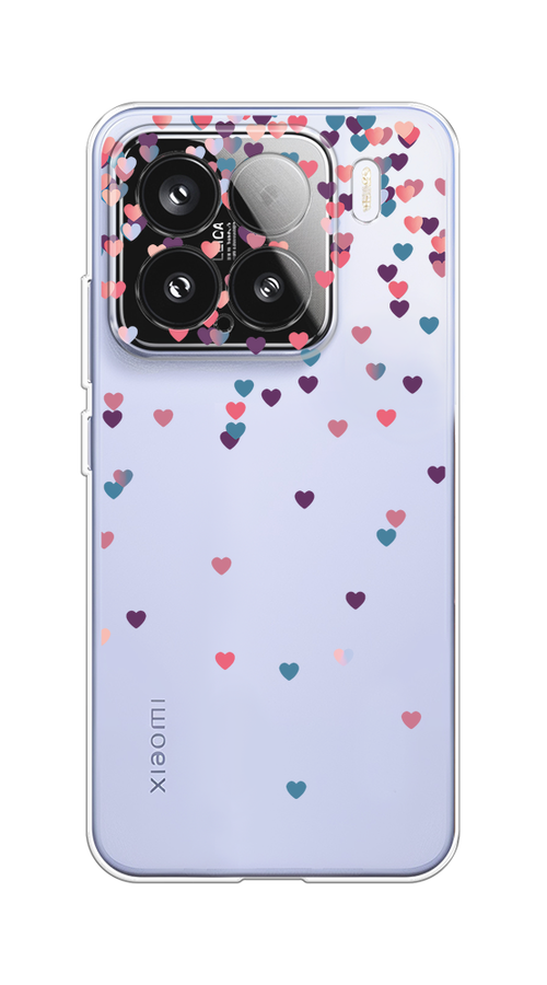 

Чехол на Xiaomi 15 Посыпка сердечки, Розовый;фиолетовый, 323650-1