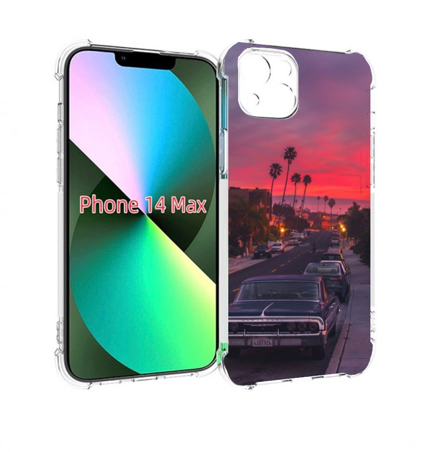 

Чехол MyPads красивая дорога америки для iPhone 14 Plus (6.7), Прозрачный, Tocco