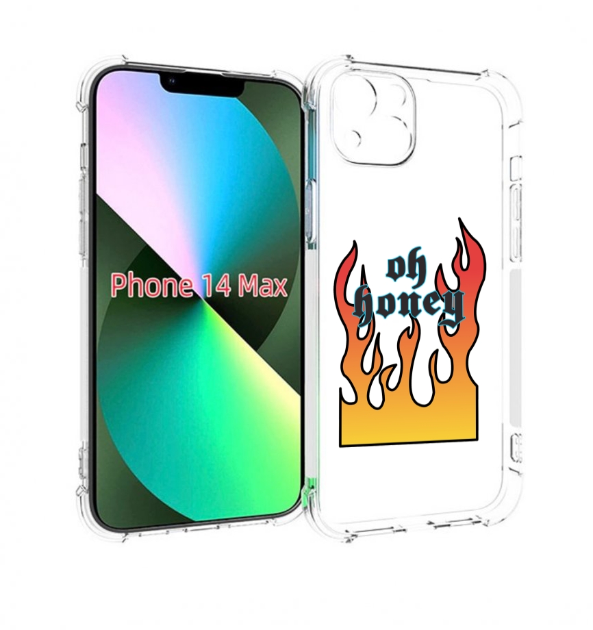 

Чехол MyPads красивое-пламя для iPhone 14 Plus (6.7), Прозрачный, Tocco